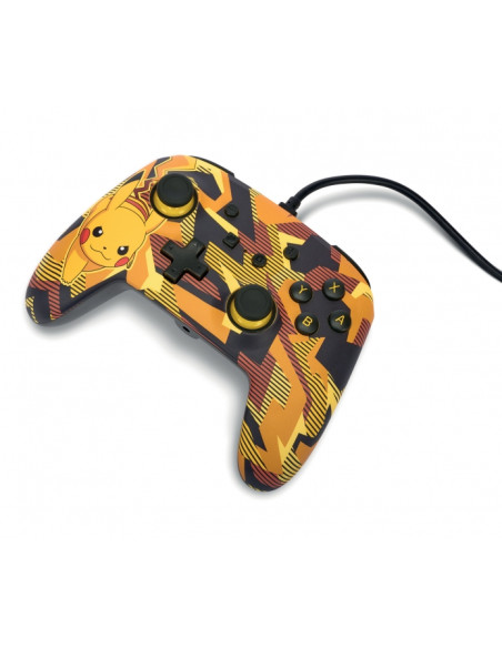 PowerA Mando con Cable Enhanced para Nintendo Switch - Camo Storm Pikachu