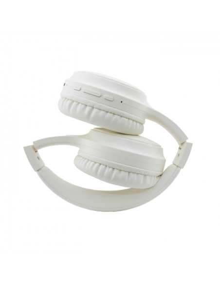 Coolbox AIR-40 Auriculares Bluetooth - ANC - 25 Horas de Autonomía - Plegables - Color Blanco