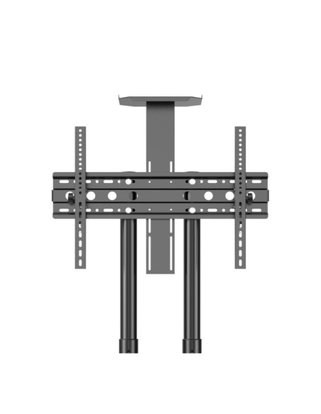 Unykach Soporte de Suelo con Ruedas para Pantallas 32"-75" - Bloqueo de Ruedas - Dos Bandejas - Peso Max 45Kg - VESA 600X400mm