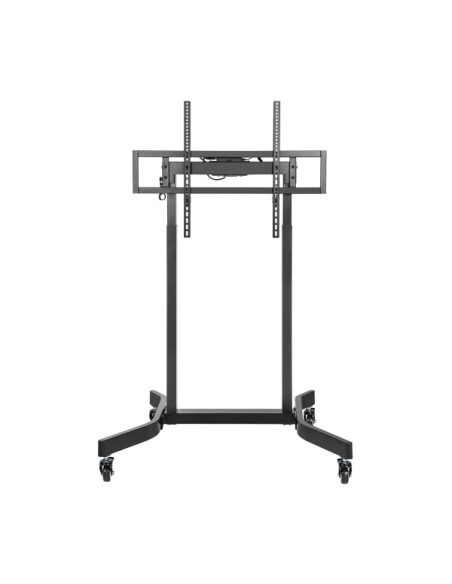 Aisens Soporte de Suelo Motorizado PRO con RuedaS para Monitor/TV 120kg de 55-100 - Color Negro