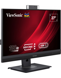 Viewsonic Monitor 27" VG2757V-2K QHD IPS - HDMI - DisplayPort - Monitor con Webcam - USB Type C (90W charging) - RJ45 Ethernet 2