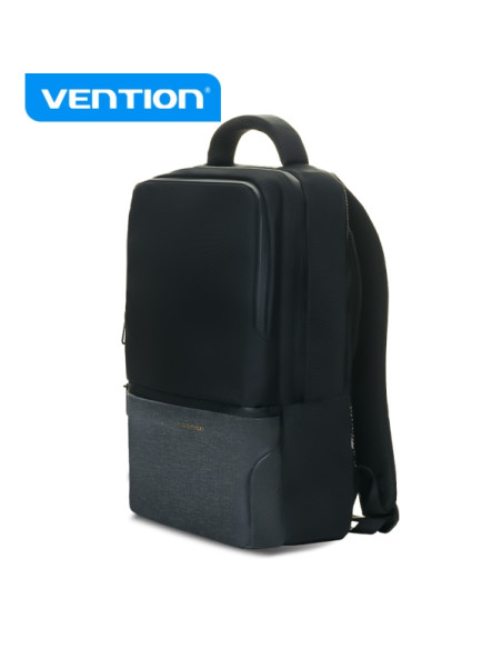 Vention Mochila Impermeable para Portatil - Tejido Oxford - Compartimento 15.6" - Color Negro