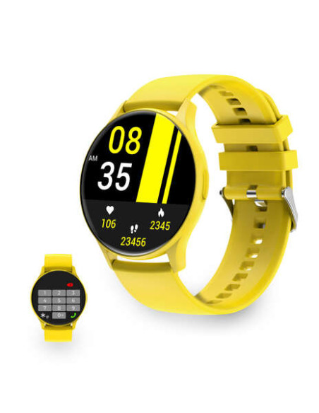 Ksix Core Smartwatch - Pantalla AMOLED 1,43  - Autonomia 5 Dias - Modos Deporte y Salud, Llamadas, Asistentes de voz - Sumergibl