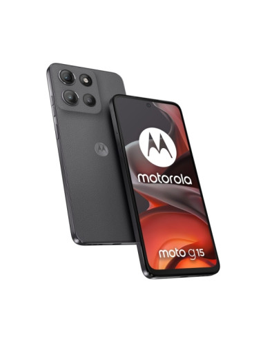Motorola Moto G15 Smartphone Pantalla LCD 6.72" - 8GB - 256GB - Camara 50mp - Bateria 5200mAh - Admite Carga de 18W - Color Gri