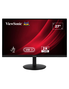 ViewSonic VG2709-2K-MHDU-2 Monitor LED 27" IPS QHD 2K HDR - Respuesta 4ms - Altavoces 5W - 16:9 - Ajustable en Altura, Giratori