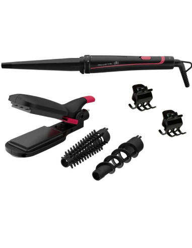Rizador para el Pelo Rowenta Multistyler CF422LF0/ Negro y Rosa