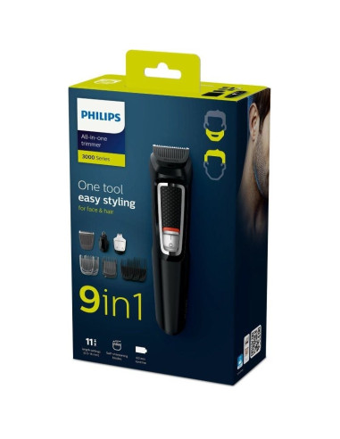 Cortapelos Multigroom Series 3000 Philips MG3740 con Batería/ 9 Accesorios