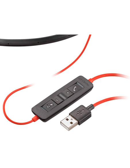 Auricular plantronics blackwire 3310 diadema cable usb-c/a monoaural con microfo no y cert. microsoft teams