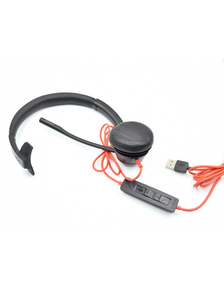 Auricular plantronics blackwire 3310 diadema cable usb-c/a monoaural con microfo no y cert. microsoft teams