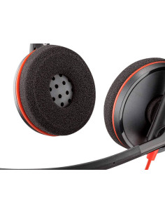 Auricular plantronics blackwire 3320 diadema cable usb-c/a con microfono cert. microsoft teams 2