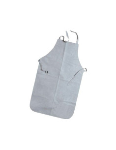 Mandil para soldador faru cuero al cromo con tiras de serraje y anillas 600x900 mm 2