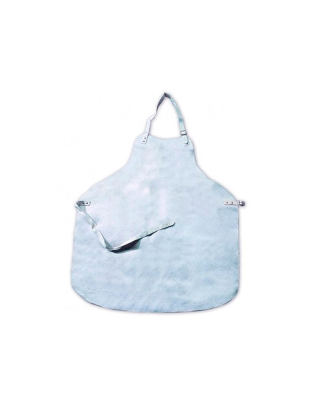 Mandil para soldador faru cuero al cromo con tiras de serraje y anillas 600x900 mm