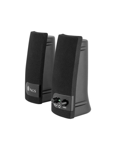 Altavoz ngs multimedia 2.0 rms 2w alimentacion usb con interruptor volumen color negro