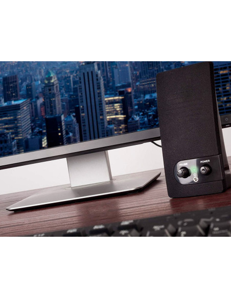 Altavoz ngs multimedia 2.0 rms 2w alimentacion usb con interruptor volumen color negro