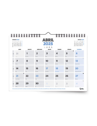 Calendarios liderpapel 2025 expositor podio de...