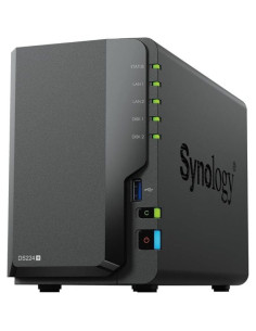 NAS Synology Diskstation DS224+/ 2 Bahías 3.5""- 2.5""/ 2GB DDR4/ Formato Torre