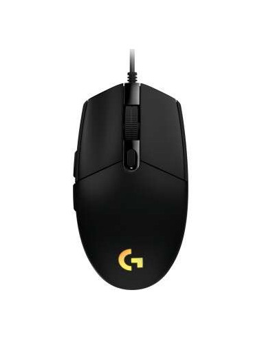 Logitech G203 Lightsync Raton USB 8000dpi - 5 Botones Programables - Iluminacion RGB Lightsync - Uso Diestro - Cable de 2.10m -