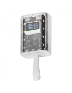 Mars Gaming MPK-10K Power Bank - 10000mAh - Carga Rapida QC3.0 & PD3.0 - Linterna LED - Carga 3 Dispositivos Simultaneamente - C