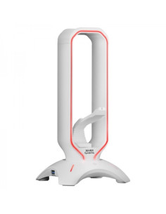 Mars Gaming MHHPRO Accesorio 3 en 1 - Soporte Auriculares - Bungee Raton - 2 Puertos USB 3.0 - Iluminacion RGB Flow 10 Modos - C