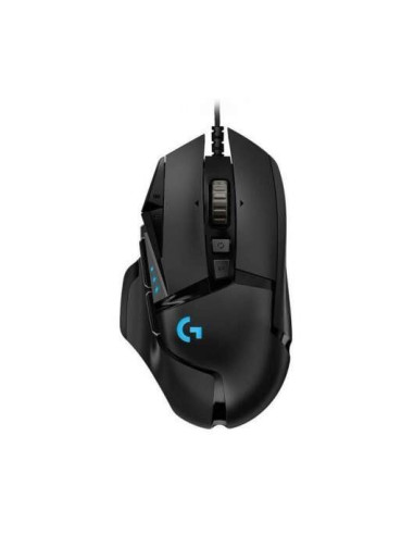 Logitech G502 Hero Raton USB 25600dpi - 11 Botones Programables - Iluminacion LED - Uso Diestro - Cable de 2.10m - Color Negro