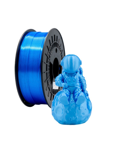 Filamento 3D PLA SILK - Diametro 1.75mm - Bobina 1kg - Color Azul