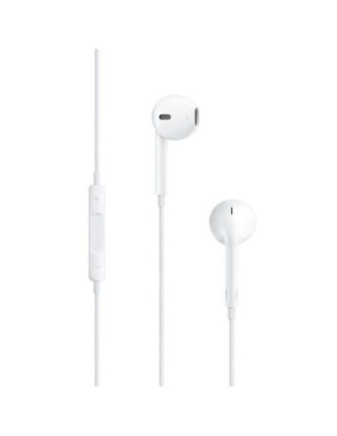 Apple EarPods Auriculares Binaurales - Microfono Integrado - Control de Volumen - Jack 3.5mm - Color Blanco