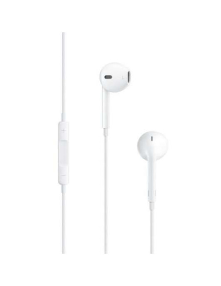 Apple EarPods Auriculares Binaurales - Microfono Integrado - Control de Volumen - Jack 3.5mm - Color Blanco