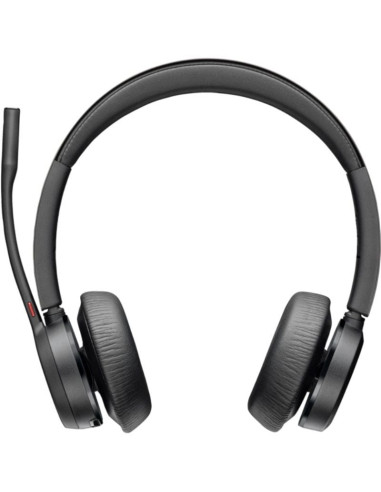 Auriculares Inalámbricos Poly Voyager 4320 + Adaptador BT700 + Base de Carga/ con Micrófono/ Bluetooth/ Negros