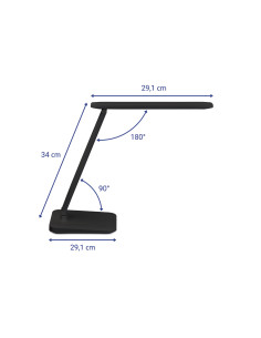 Lampara de escritorio maul sally led con bateria tres niveles intensidad color negro 2