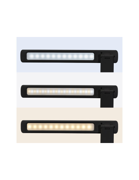 Lampara de escritorio maul sally led con bateria tres niveles intensidad color negro