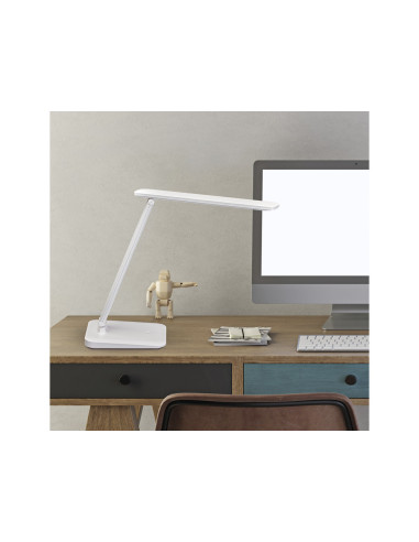 Lampara de escritorio maul sally led con bateria tres niveles intensidad color blanco