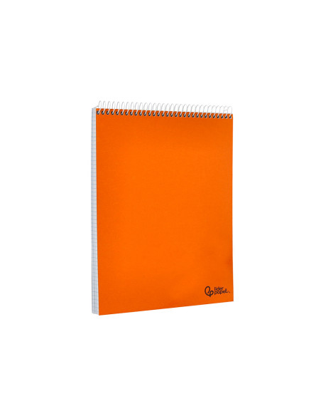 Cuaderno espiral liderpapel din a5 apaisado smart tapa blanda 80h 75gr cuadro 4mm con margen colores surtidos