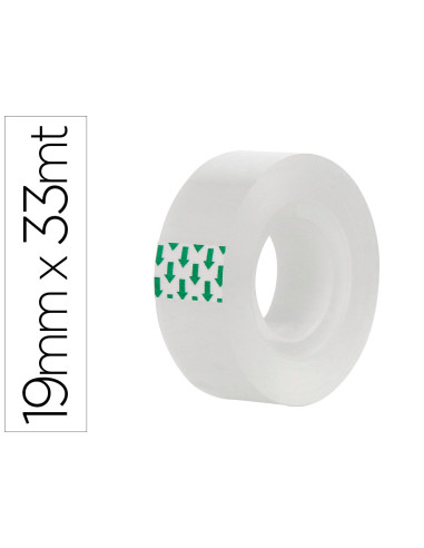 Cinta adhesiva greening transparente 33 mt x 19 mm