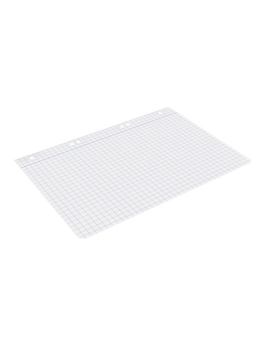 Recambio liderpapel din a5 100 hojas 75 gr cuadro 8mm con margen 6 taladros