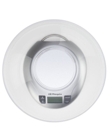 Báscula de Cocina Electrónica Orbegozo PC 2017 A/ hasta 3.5kg/ Plata