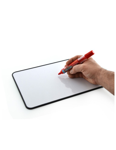 Pizarra blanca office box reversible doble cara rigida 210x297 mm
