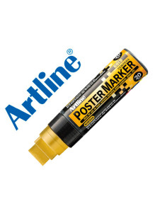 Rotulador artline poster marker epp-20 punta rectangular 20 mm color oro