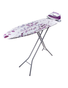 Orbegozo TP 2000 Tabla de Planchar Ergonomica - Rejilla de Acero Resistente - Altura Ajustable - Funda de Algodon - Muleton de F