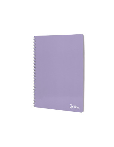 Cuaderno espiral liderpapel a4 smart tapa blanda 80h 75gr rayado montessori 3,5mm con margen colores surtidos