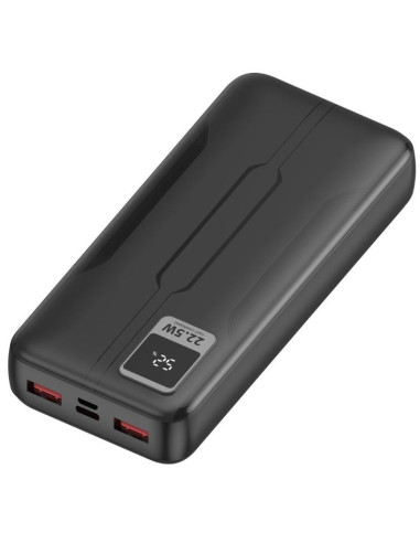 Powerbank 20000mAh Leotec LEPOW20W22K/ 22.5W/ Negra