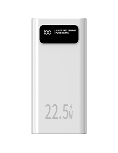 Powerbank 30000mAh Leotec LEPOW30W22W/ 22.5W/ Blanca