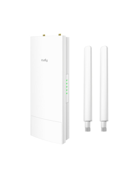 Cudy Repetidor WiFi AC1200 para Exterior - 1 Puerto - Velocidad hasta 100Mbps - 2 Antenas Desmontables - Resistencia al Agua IP6