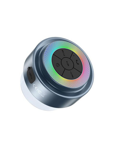 XO F64 Altavoz Bluetooth - Impermeable - Ideal para Ducha - IP67 - RGB - Ventosa Super Potente - Incluye Microfono para Llamadas