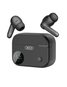 XO G34 Auriculares Bluetooth 5.4 - TWS - Cancelacion de Ruido ENC+ANC - Caja con Display LCD - Color Negro