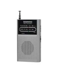 Radio Portátil Daewoo DW1027/ Plata