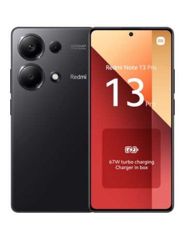 Smartphone Xiaomi Redmi Note 13 Pro NFC 8GB/ 256GB/ 6.67"/ Negro