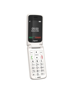 Gigaset GL595 Telefono Movil para Mayores Pantalla 2.8" -Tipo Concha - IP44 - Base de Carga - Color Blanco