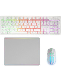 Pack Gaming Mars Gaming MCPWX/ Teclado Inalámbrico + Ratón Inalámbrico + Alfombrilla