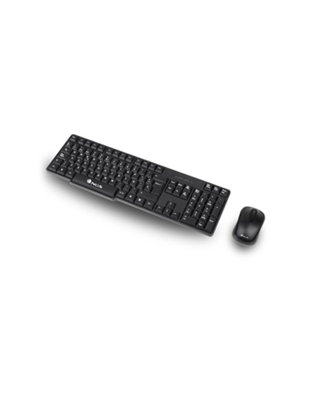 Set teclado y raton ngs inalambricos 2.4ghz usb color negro