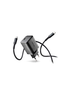 Cargador ngs de pared gan ultrarapido para portatil de 65w con 3 puertos: 2 usb-c y 1 usb-a